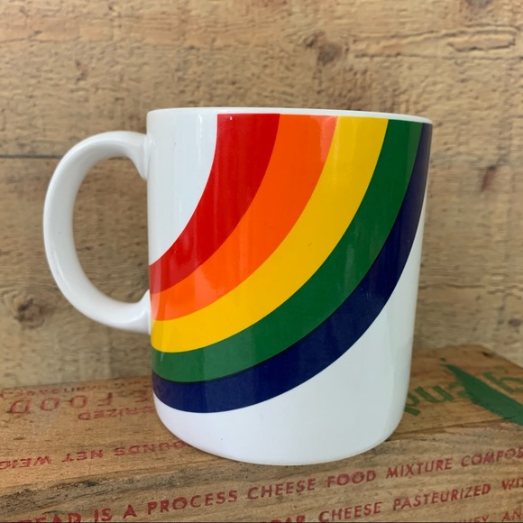 Vintage 1980’s FTDD Happy Rainbow Mug